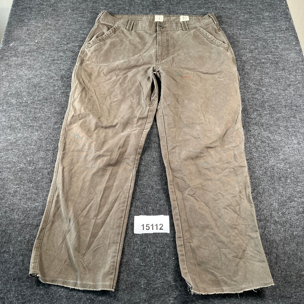 Red Head Work Pants Mens 40x34 Brown Fair Canvas Utility Carpenter Trousers